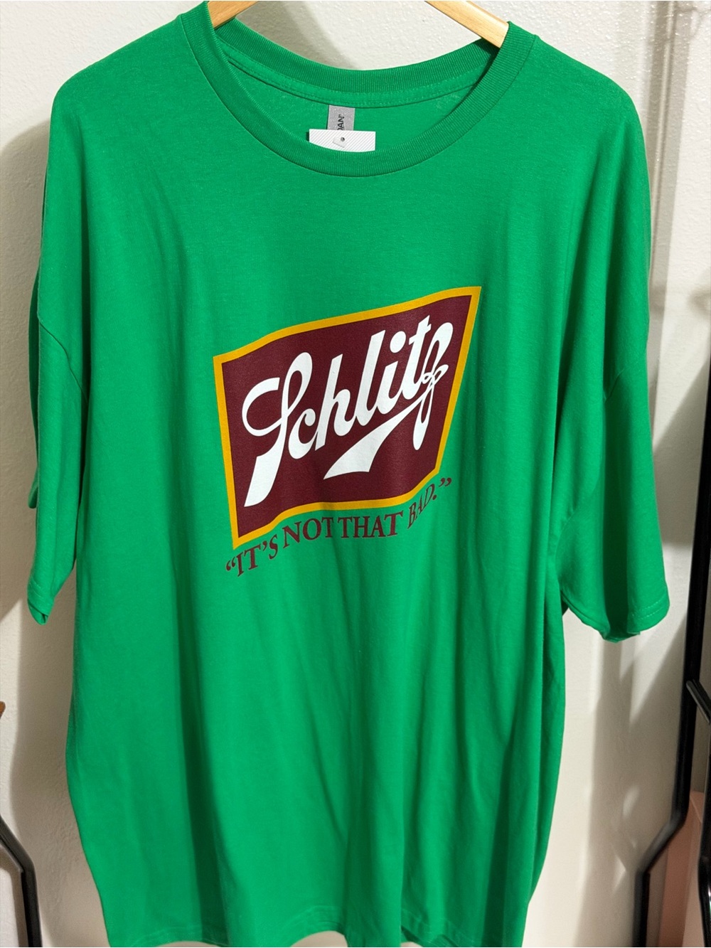 Size 3XL Green Schlitz Beer “It’s Not That Bad” T-Shirt Deadwood, South Dakota